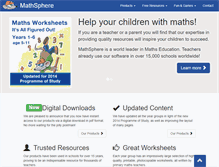 Tablet Screenshot of mathsphere.co.uk